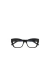Saint Laurent Logo Flat Mirror In Black