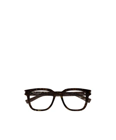 Saint Laurent Logo Flat Mirror In Black