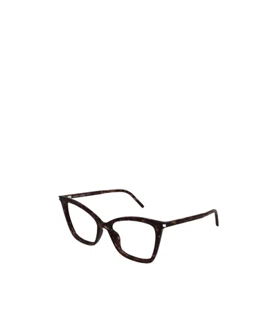 Saint Laurent Logo Flat Mirror In Black