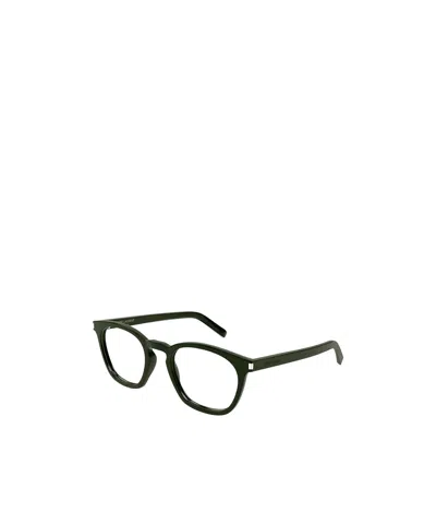 Saint Laurent Logo Flat Mirror In Black