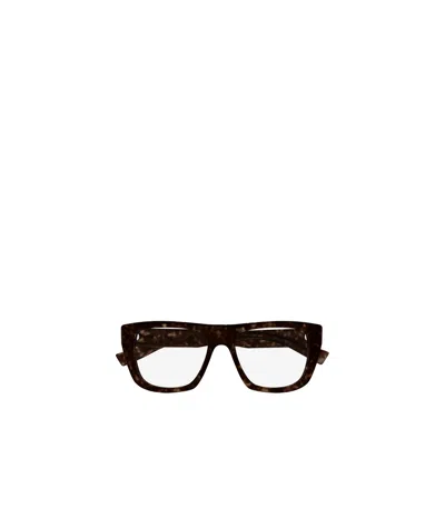 Saint Laurent Logo Flat Mirror In Black