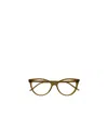 Saint Laurent Logo Flat Mirror In Brown