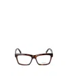 Saint Laurent Logo Flat Light Mirror In Brown