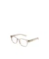 Saint Laurent Logo Flat Mirror In Nude