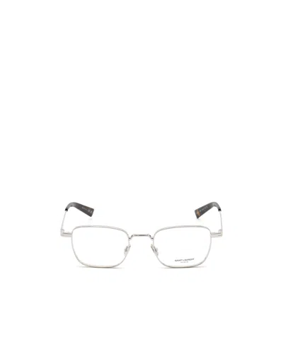 Saint Laurent Logo Flat Mirror In White
