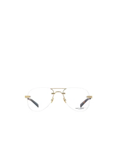 Saint Laurent Logo Flat Mirror In White