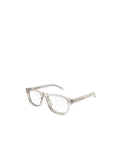 Saint Laurent Logo Flat Mirror In White