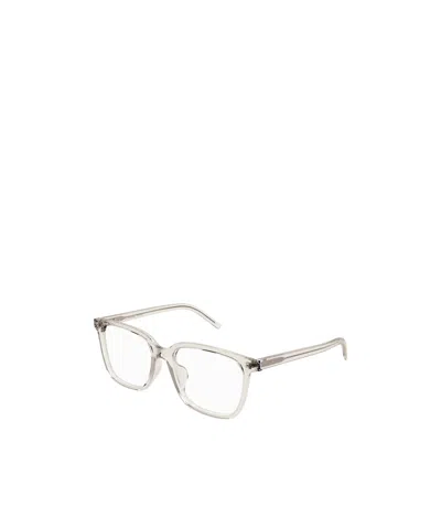 Saint Laurent Logo Flat Mirror In White