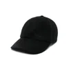 Saint Laurent Linen-blend Baseball Cap In Black