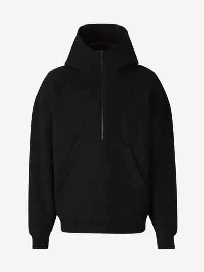 Saint Laurent Logo Hoodie In Black