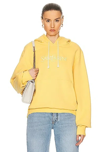 SAINT LAURENT LOGO HOODIE SWEATHSHIRT