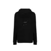 Saint Laurent Logo Hoodie Sweatshirt In Black