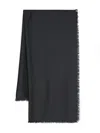 Saint Laurent Schal Aus Logo-jacquard In Schwarz