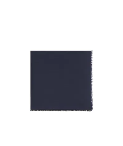 Saint Laurent Logo-jacquard Scarf In Black