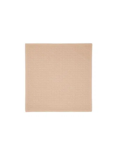Saint Laurent Logo-jacquard Scarf In Nude