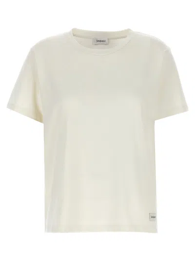 SAINT LAURENT LOGO LABEL T-SHIRT