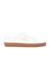 SAINT LAURENT LOGO LACE UP SNEAKERS