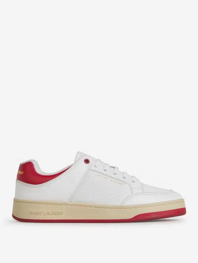 SAINT LAURENT SAINT LAURENT LOGO LEATHER SNEAKERS