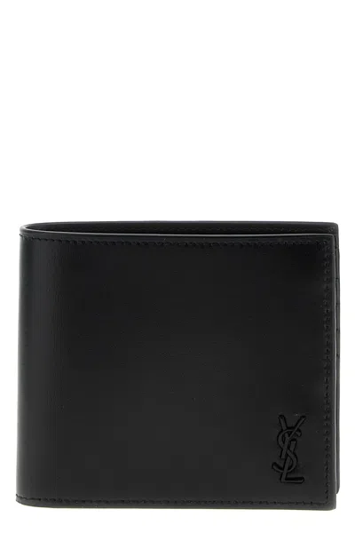 SAINT LAURENT LOGO LEATHER WALLET