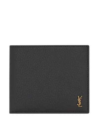 SAINT LAURENT LOGO LEATHER WALLET