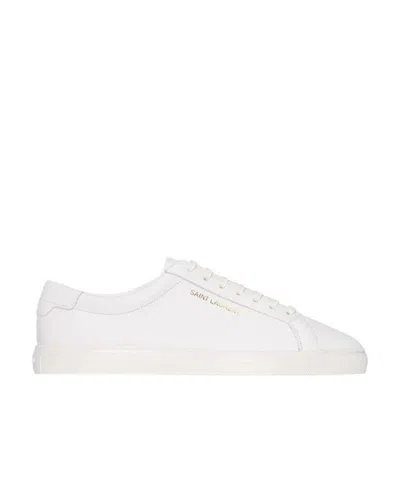 Saint Laurent Logo Leisure Sports Shoes In White