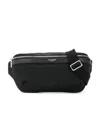 Saint Laurent Logo-lettering Belt Bag In Black