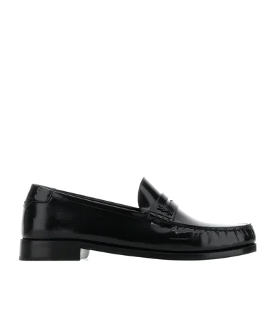 SAINT LAURENT LEATHER LOAFERS