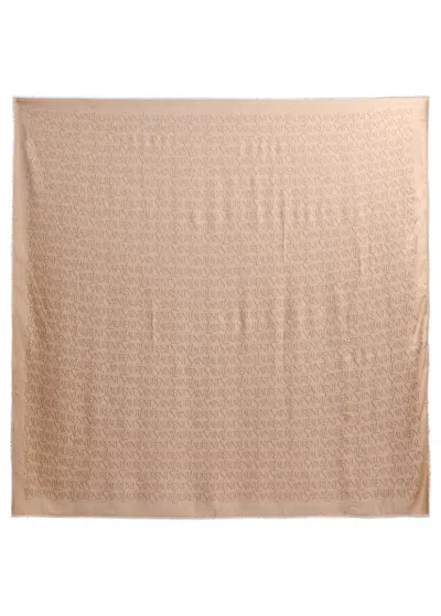 SAINT LAURENT SAINT LAURENT LOGO-MONOGRAMMED MODAL-BLEND SCARF