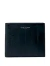 Saint Laurent Logo-motif Bi-fold Wallet In Black