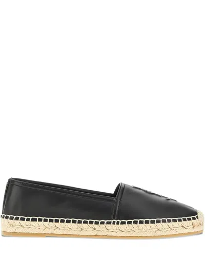 Saint Laurent Espadrillas Sl Logo Nappa In Black