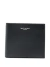 Saint Laurent Logo-motif Wallet In Black