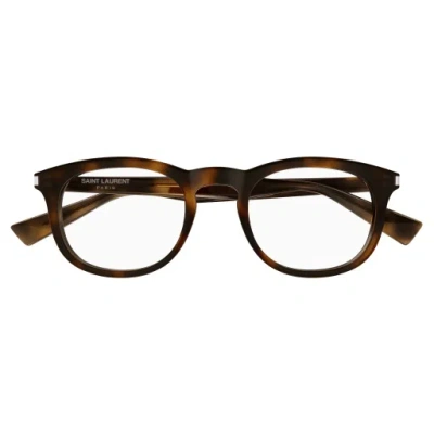 Saint Laurent Logo Optical Frames In White