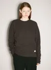 Saint Laurent Chocolate Cotton Oversize Sweatshirt In Brown