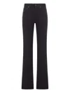 Saint Laurent Nico Low-waist Jeans In Black Denim Berlin In Black