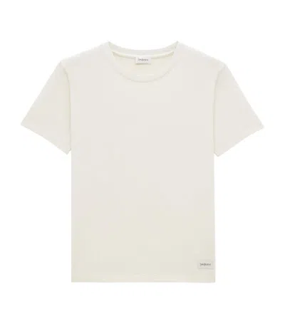 Saint Laurent Logo-patch T-shirt In White
