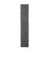 Saint Laurent Logo-patch Wool Scarf In Black