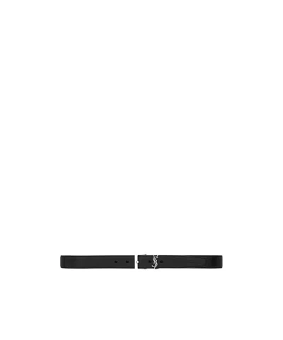 SAINT LAURENT SAINT LAURENT CASSANDRE LOGO PLAQUE BELT