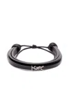 Saint Laurent Cassandre Multi-strand Leather Bracelet Accessories