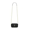 Saint Laurent Mini Cassandre Patent Camera Bag In Black