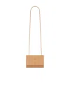 Saint Laurent Logo-plaque Crossbody Bag In Nude
