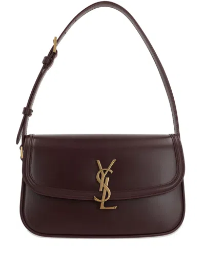 Saint Laurent Logo-plaque Curved Shoulder Bag