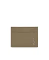 Saint Laurent Logo-plaque Detail Card Holder In Green