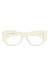 Saint Laurent Logo-plaque Glasses In 中性色