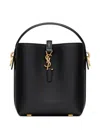 Saint Laurent Le 37 Ysl Bucket Bag In Smooth Leather In Black