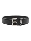 Saint Laurent Men's Ysl Cintura Milo In Black