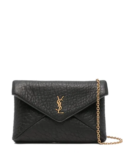 SAINT LAURENT LOGO-PLAQUE SHOULDER BAG