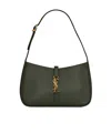 Saint Laurent Logo-plaque Shoulder Bag In Green