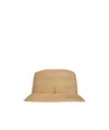 Saint Laurent Logo-plaque Straw Bucket Hat In Rope