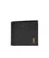 Saint Laurent Clean Lines Bi-fold Horizontal Wallet In Brown