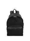 Saint Laurent Logo-print Backpack In Black